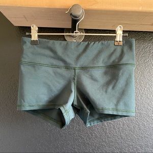 Forest Green Fleo Shorts